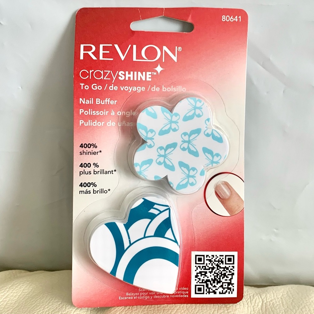 Revlon Crazy Shine To Go Nail Buffer 400% Shinier 80641 Discontinued NEW